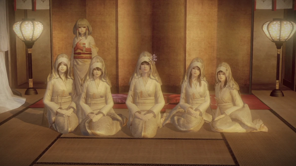 白無垢姿の女性6人