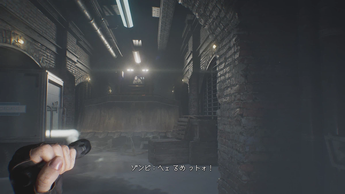 車を運転し突っ込んでくる